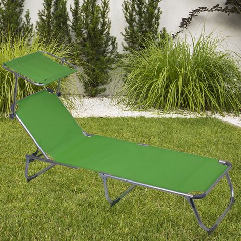 Lettino prendisole pieghevole in alluminio sedia da giardino sedia da giardino mobili mobili verde acciaio acciaio