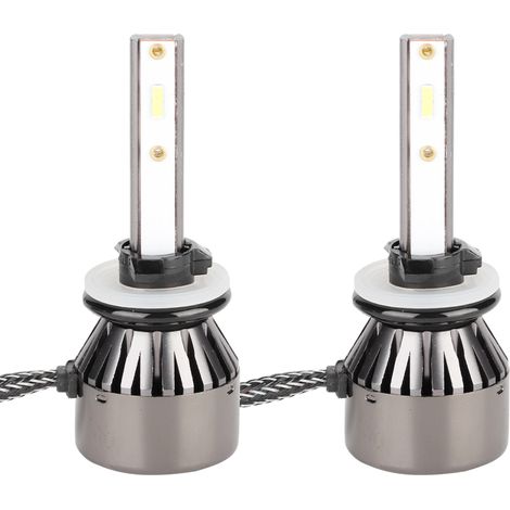 2 mini ampoules LED L8 pour phares H16 880 881 60W 6000K Blanc brillant (1/5)