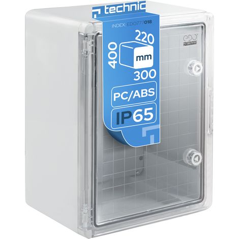 Coffret électrique nu étanche IP65 en ABS 300x400x220 mm - montage en saillie (1/5)