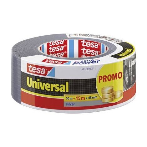 Tesa UNIVERSAL cinta adhesiva plateada 48 mm x 65 m
