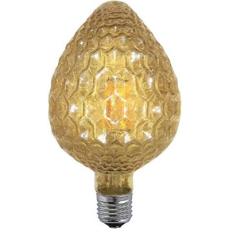 Ampoule à Filament Ovale Ambre E27 4w Style Vintage Lumière Rétro Décorée Ov-oc (1/2)