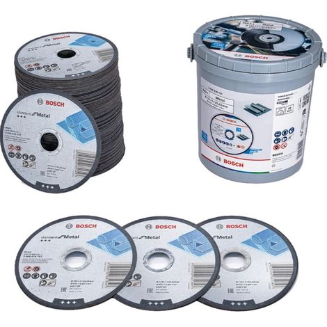 BOSCH 2.608.626.115 (pkt of 100) Metal cutting disc 115mm x 1mm x 22.23mmm