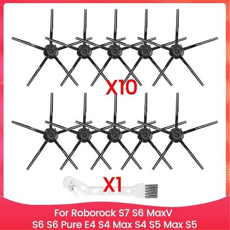 Brosse latérale en silicone pour aspirateur robot Roborock S7 S6 MaxV S6 S6 Pure E4 S4 Max S4 S5 Max S5 P (1/5)