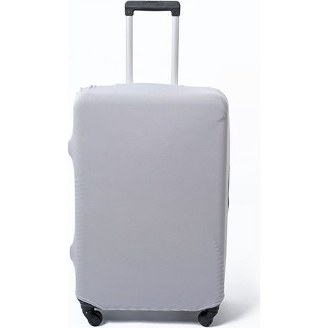 Funda para equipaje de tela elástica de color liso, funda protectora para equipaje, funda elástica para equipaje, funda de silicona para equipaje, plateada (1/5)