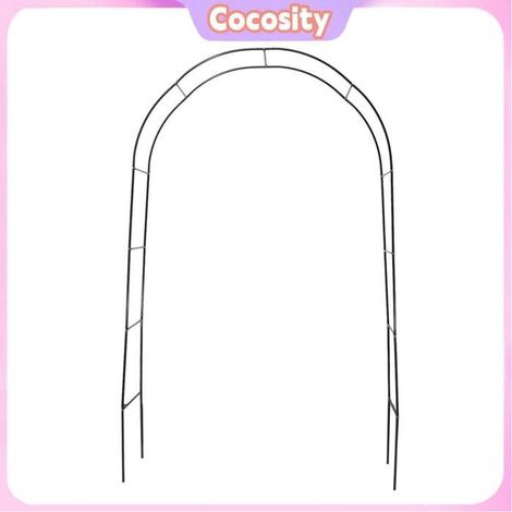 Arche de jardin - COCOSITY - Arche extérieure en fer - Structure antirouille - Piquets de fixation - Support pour plantes grimpantes (1/5)