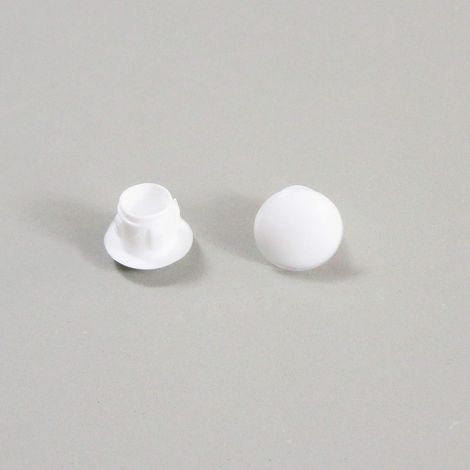 ajile - Bouchon Cache Obturateur pour Trou Alésage de Diamètre 7 mm - Plastique BLANC - Sachet de 50 pièces - OBF207x50-FBA (1/4)