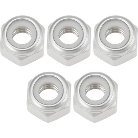 Satz mit 5 Nyloc 1/4-20 UNC Sechskantmuttern, ersetzt OEM 3296-42, 32146-17, 9156614. Kompatibel mit Toro und Exmark. (1/5)