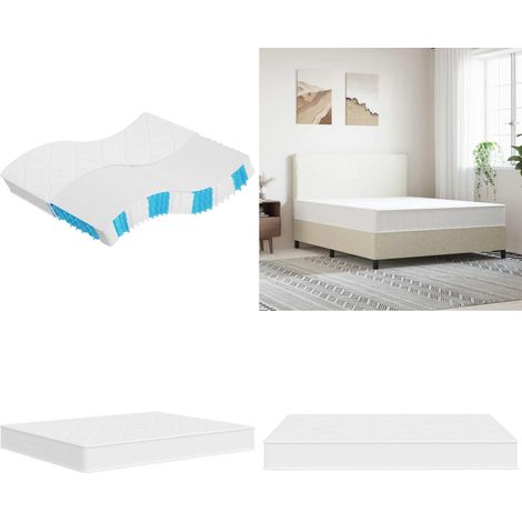 Matelas à ressorts ensachés dureté moyenne 160x200 cm - Matelas de sommeil - Soutien du dos (1/5)