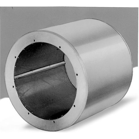 Helios RSD 560/1200 Rohrschalldämpfer für Flanschanschluss DN 560, Stahlblech verzinkt