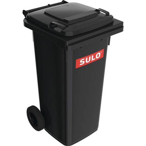 Müllgroßbehälter 120l HDPE anthrazitgrau fahrbar nach EN 840 SULO