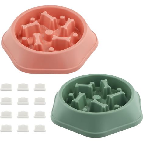2 Gamelle Anti-Glouton pour Chiens