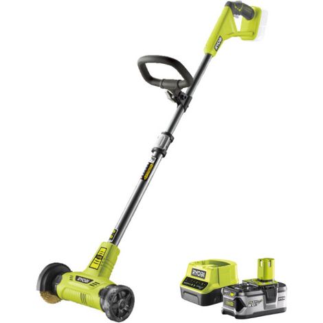 RYOBI Nettoyeur de sol 18V One+ - Avec brosse métallique pour joints - 1 batterie 2.0 Ah - 1 chargeur - RY18PCA-120 (1/9)