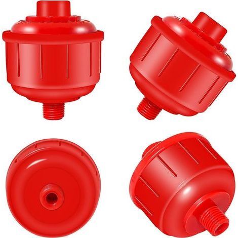 Lot de 4 mini filtres jetables pour pistolet pulvérisateur Filetage standard de 6,35 mm Compatible avec la plupart des pistolets de pulvérisation et outils pneumatiques (1/5)