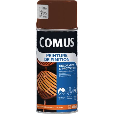 Aérosol 400ml Peinture de finition brillant brun sécurité COMUS (1/3)