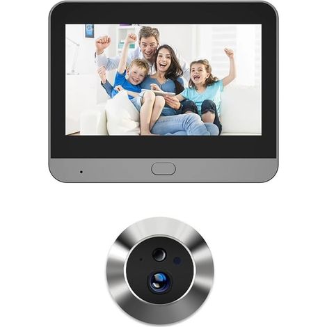 Caméra de Porte Intelligente Tuya 3MP 2.4G WiFi Caméra de Porte à Détection Automatique Visionneuse de Porte Numérique Sonnette Sans pour (1/5)