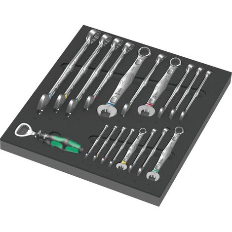 Wera 9731 Inserto in schiuma 6003 Joker Set 1, 19 pezzi