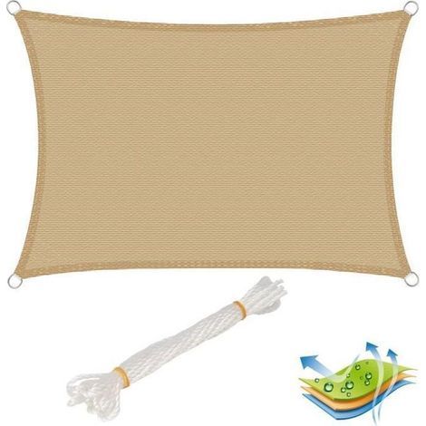 Vela parasole in HDPE da 5 m – protezione UV – resistente agli strappi – materiale traspirante per patio e piscina (1/5)