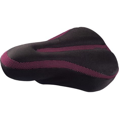 Tapis de selle de vélo respirant, antidérapant et confortable pour VTT (rouge) (1/5)