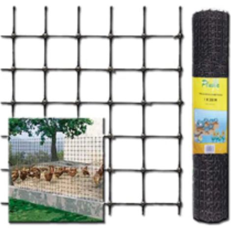 Pluvia Pollame Rete 24x27 1,00 mx 200 m Nero 170610