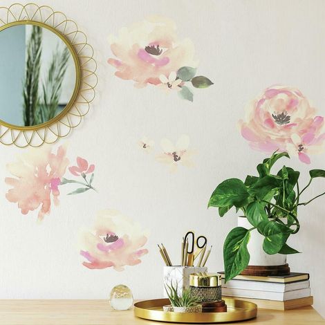 Stickers fleurs roses (1/5)