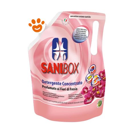 Sanibox Detergente Concentrato ai Fiori di Fresia - Confezione 5 Lt - Disinfettanti