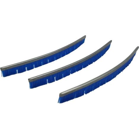 Hayward – Kit de 3 brosses de rechange pour balai piscine SPX1068G3 – Support en aluminium – Élimination des algues tenaces