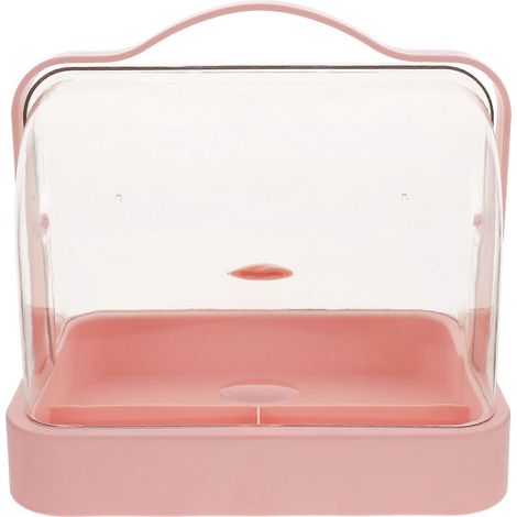 Boîte de rangement pour maquillage avec couvercle transparent, compatible avec le rangement des cosmétiques et utilisable à plusieurs fins. (1/5)