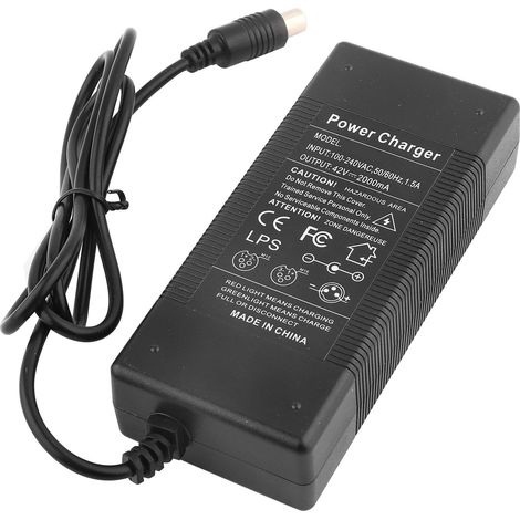 Chargeur de batterie de remplacement 42 V 2 A pour trottinette électrique Xiaomi 110-240 V (prise américaine) (1/5)