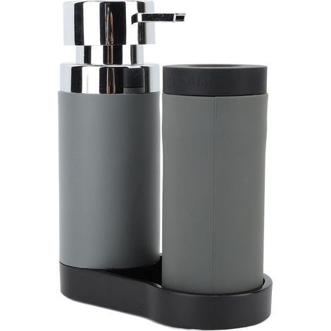 Distributeur de savon pour plan de travail de cuisine, ensemble de distributeurs de liquide vaisselle, savon pour les mains, gel douche et détergent pour évier (1/4)