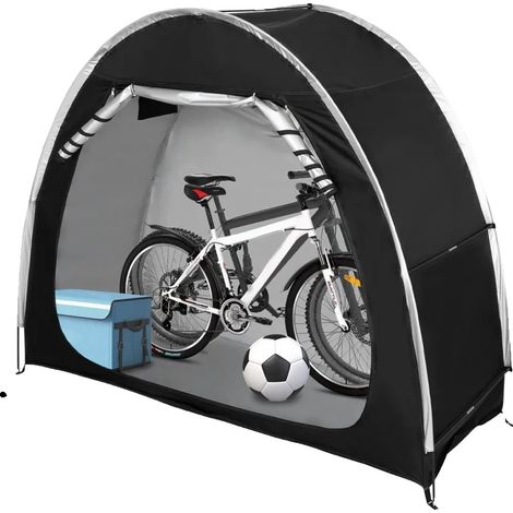 Wasserdichtes Fahrradzelt, tragbare Aufbewahrungsmöglichkeit für den Außenbereich, schwarz (1/2)