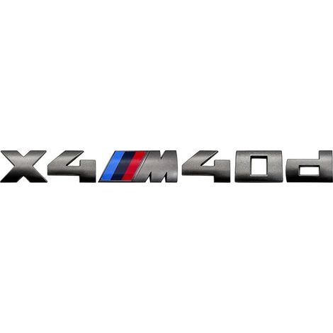 (Gris 7,3 cm X4M40D) - 7,3 cm. Convient pour le logo M, nouvel autocollant gris en ABS pour coffre. Convient aux BMW. (1/5)