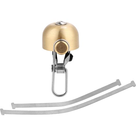 Sonnette de Vélo Cuivrée, Sonnette Bicyclette Bruyante et Durable pour Guidon, Accessoire Cyclisme (1/5)