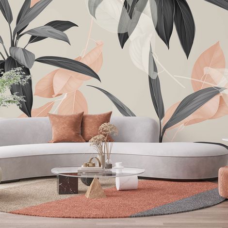 Papier peint panoramique - Fleurs - 130 cm x 73 cm (1/4)