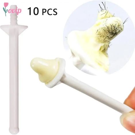 Kit de 10 bâtonnets de cire pour l'épilation du nez et des oreilles, pour hommes et femmes. Accessoires d'épilation professionnels, indolores.