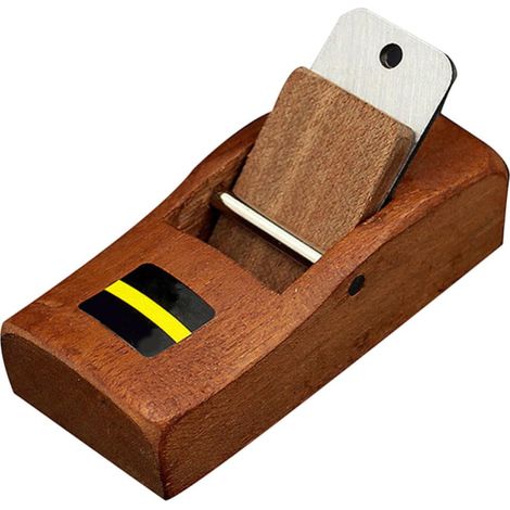 Rabot à Bois Manuel Mini pour Menuiserie Diy, 1 Pièce Plastique et Métal, sans Poignée, pour Plaque de Bois et Plaque de Plâtre, Débutants (1/5)