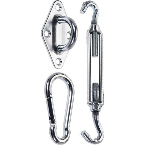 Kit fissaggio per telo ombra 3 pezzi (1/5)