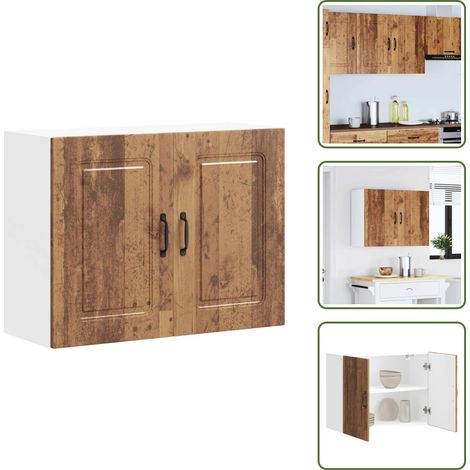 vidaXL Küchen-Hängeschrank Kalmar Altholz-Optik Holzwerkstoff (1/5)