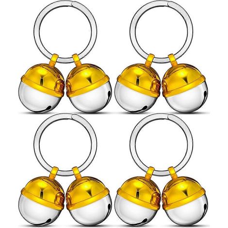 Set mit 8 extra lauten Glöckchen für Katzen und Hunde, Messingglocke für Hundehalsband, Haustier-Tracker