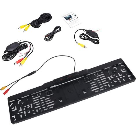Eosnow Oversea Funk 170-degree Wireless IR Backup Camera for License Plate Marking and Parking Assistance (1/5)