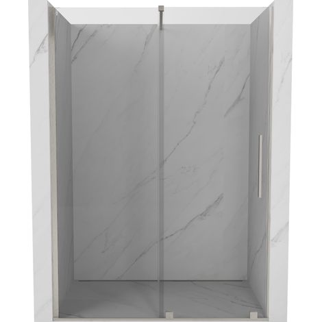 Mexen Velar porte de douche coulissante 160 cm, transparent, nickel brossé - 871-160-000-01-97 (1/5)