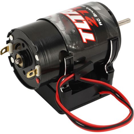 Moteur à balais 550 21T à faible bruit et dissipation thermique pour voiture RC SCX10 90046 Noir (1/5)