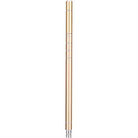 Ensemble de stylos de sculpture capillaire professionnels, tondeuse à sourcils et barbe en acier inoxydable, or (1/5)
