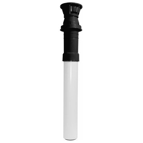 Ubbink 184118 - Terminale verticale NERO Alu/PVC 80/125 L1150 mm rolux gas