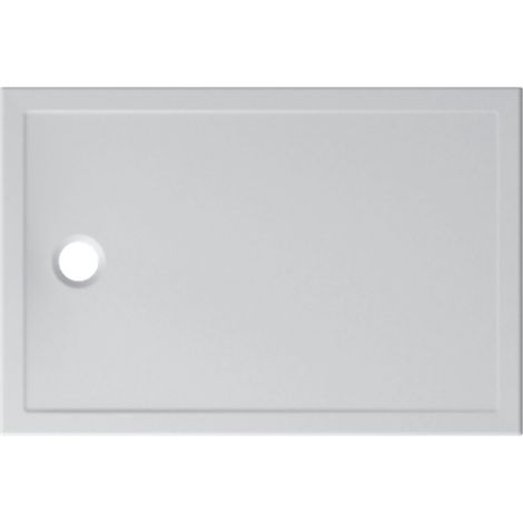 Ceramica Globo – Receveur de douche à encastrer 120x80 cm DTL121BI – Céramique blanche – Installation en saillie ou encastrée – Siphon non inclus