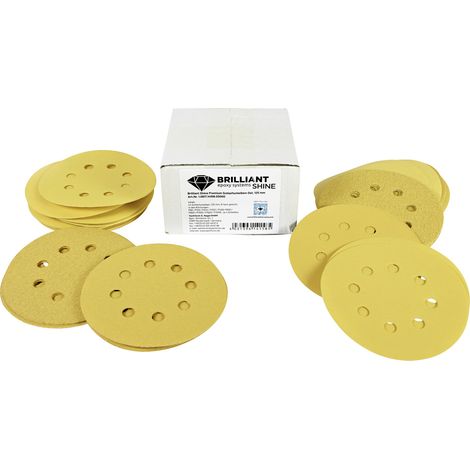 Premium Schleifscheiben-Set für Kunstharzoberflächen 125 mm Klett Schleifscheiben (1/2)