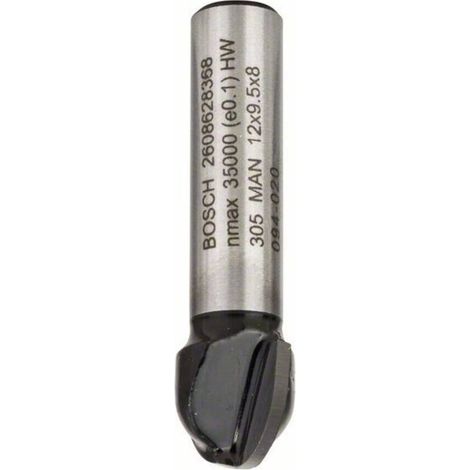 Fresa medias cañas 8 R1 6 D 12 L 92 G 40  BOSCH 2608628368 (1/3)