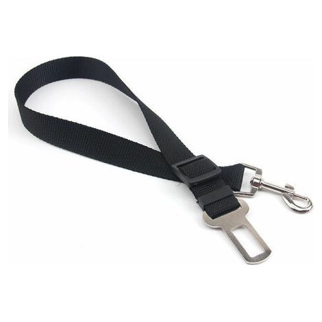 FENOPLASTICALaisse Ceinture de Sécurité pour Chien/Chat/Harnais Animaux de Compagnie pour Les sièges de Voiture- Noir (1/4)