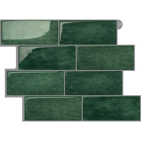 Lot de 5 Carreaux de Crédence 3D Autocollants (25x25 cm) - Panneaux Muraux Imperméables Autoadhésifs pour Cuisine et Salle de Bain, Installation Facile (1/5)