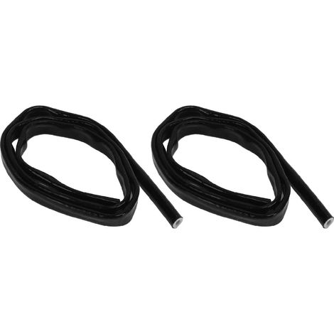 Écran thermique de conduite de carburant de 3,3 pieds, écran thermique de conduite de carburant ignifugé en fibre de verre de silicone, noir. (1/5)