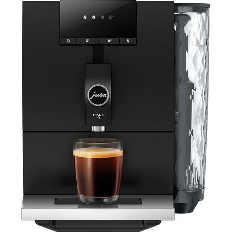 Machine à café Expresso broyeur - JURA - ENA 4 - 1450 W - 125 g - 1,1 L - 4 spécialités - Noir brillant (1/5)